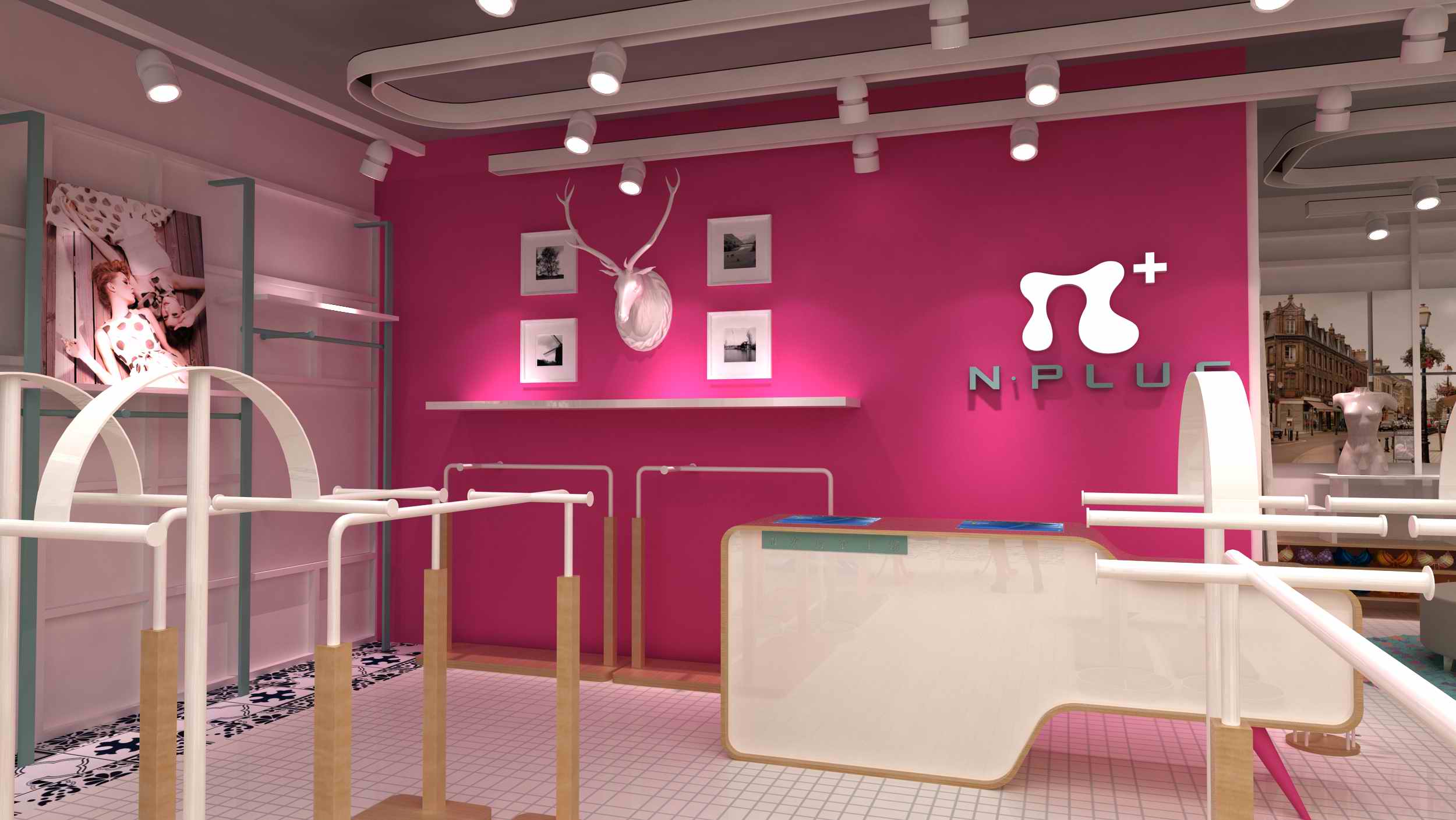 内衣店展柜展示设计N次方效果图(图3) 内衣店展柜展示设计N次方效果图(图3)