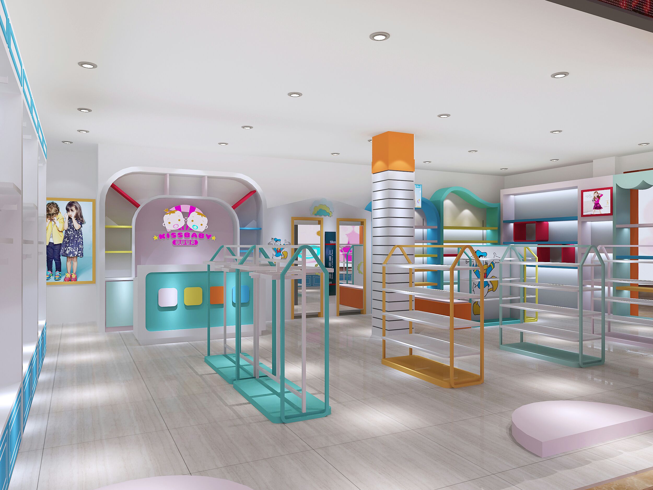 亲亲宝贝全店展柜订制(图2) 亲亲宝贝全店展柜订制(图2)