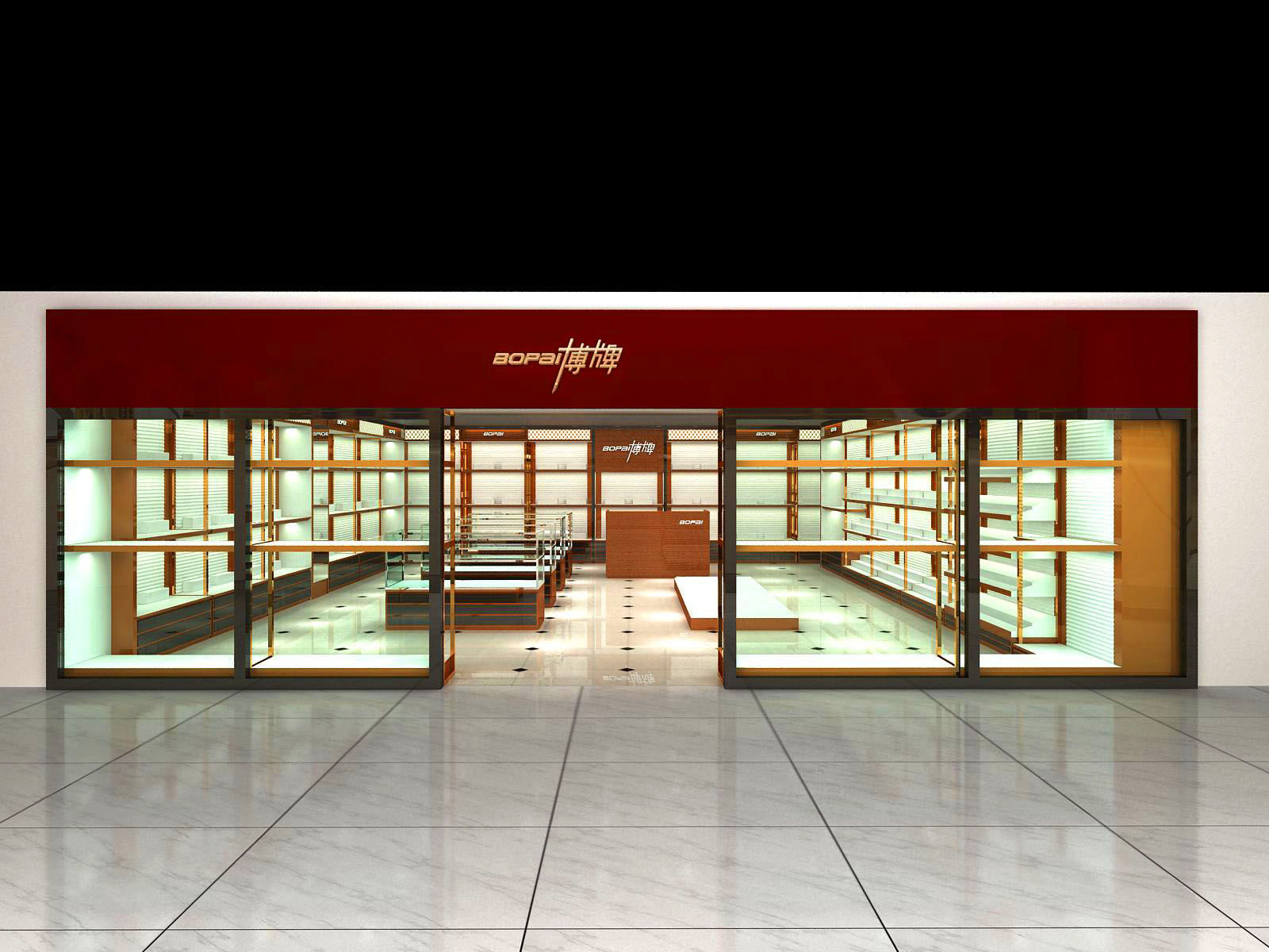 广州博牌皮具展柜订做(图1) 广州博牌皮具展柜订做(图1)