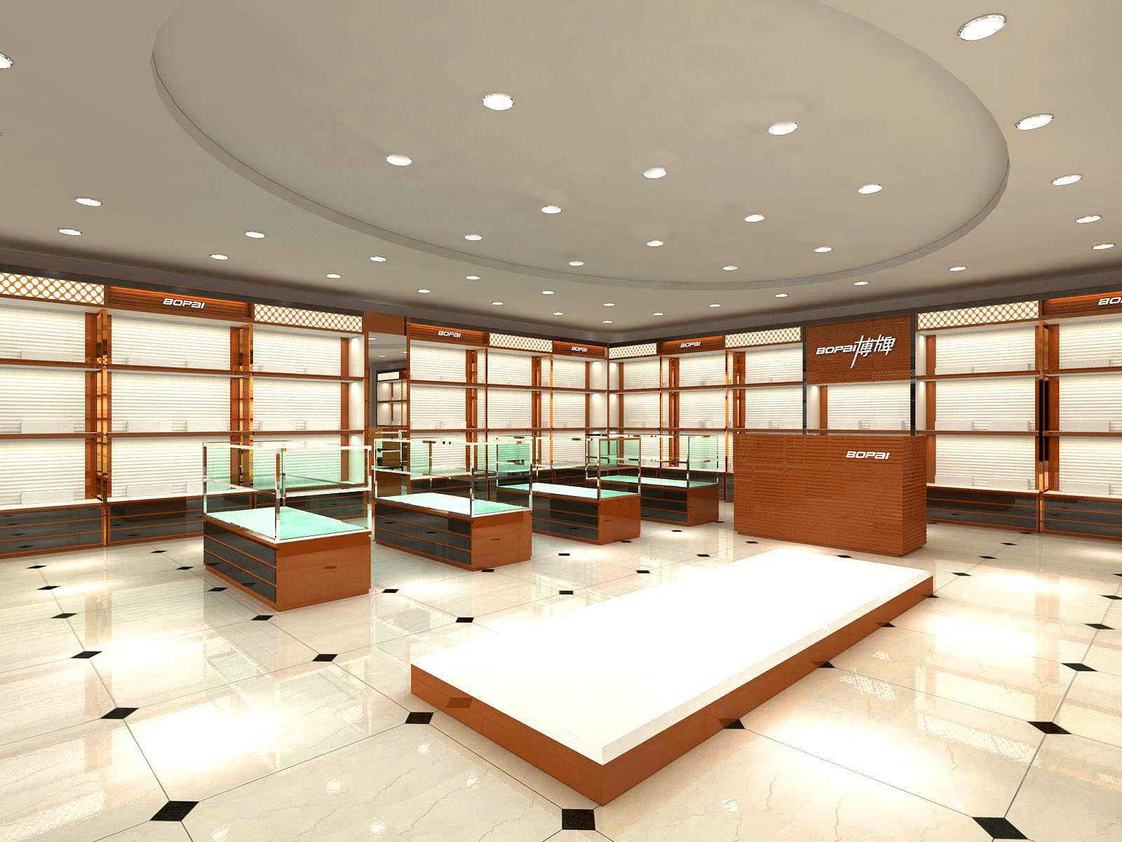 广州博牌皮具展柜订做(图2) 广州博牌皮具展柜订做(图2)