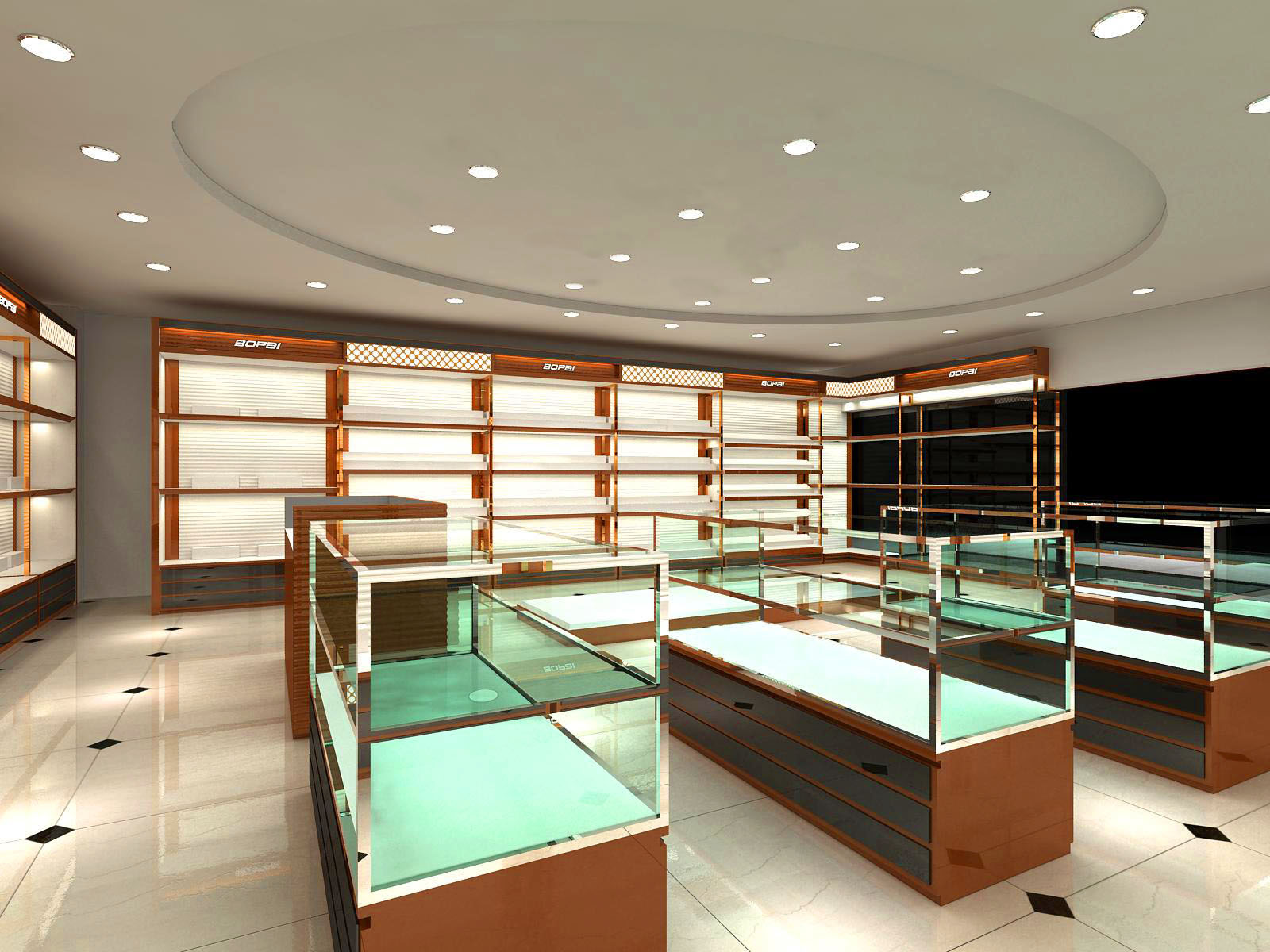 广州博牌皮具展柜订做(图3) 广州博牌皮具展柜订做(图3)