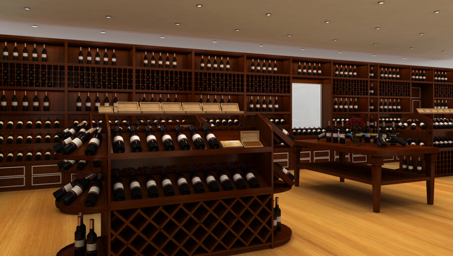 名烟名酒 展柜设计效果图(图2)