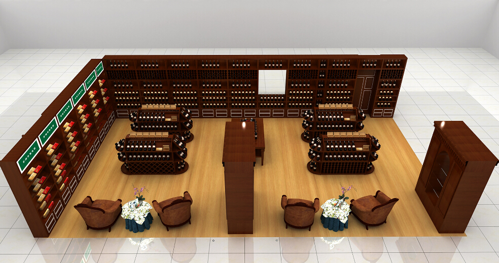 中国烟草 展示柜设计装修图(图2)