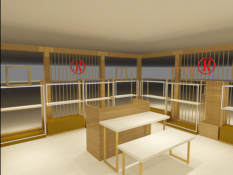 皮具 KAILING 展柜设计方案(图3) 皮具 KAILING 展柜设计方案(图3)