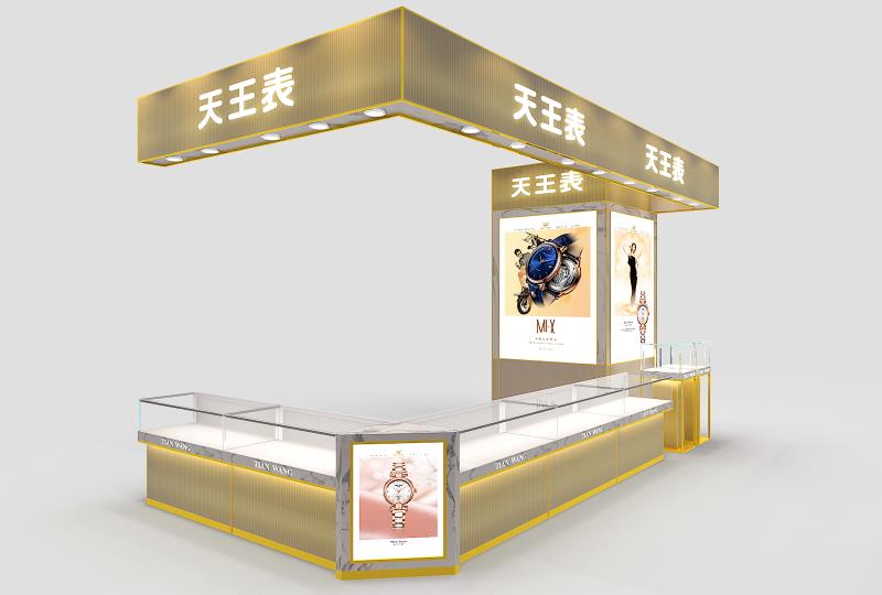天王表展柜设计装修方案(图1)