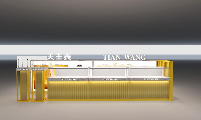 天王表展柜设计装修方案(图2)