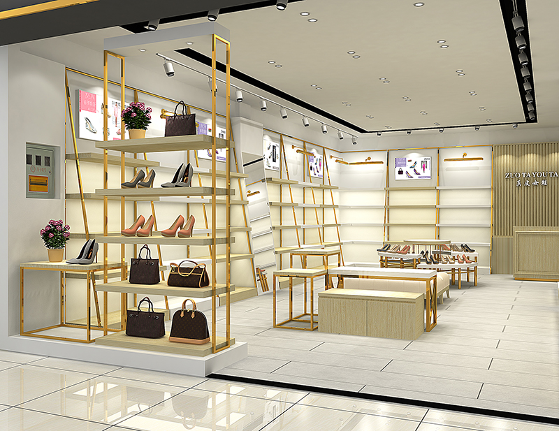 真皮女鞋展柜方案(图2)
