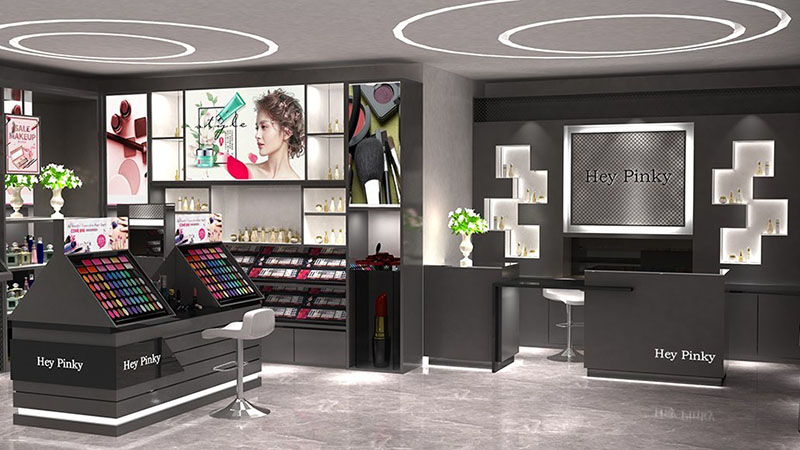 3CE化妆品展柜彩妆展柜设计(图2) 3CE化妆品展柜彩妆展柜设计(图2)