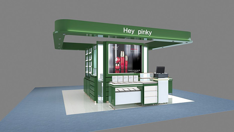 绿色化妆品展柜设计方案(图1) 绿色化妆品展柜设计方案(图1)