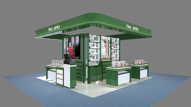 绿色化妆品展柜设计方案(图2) 绿色化妆品展柜设计方案(图2)