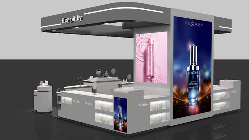 中厅化妆品展示柜设计(图1)