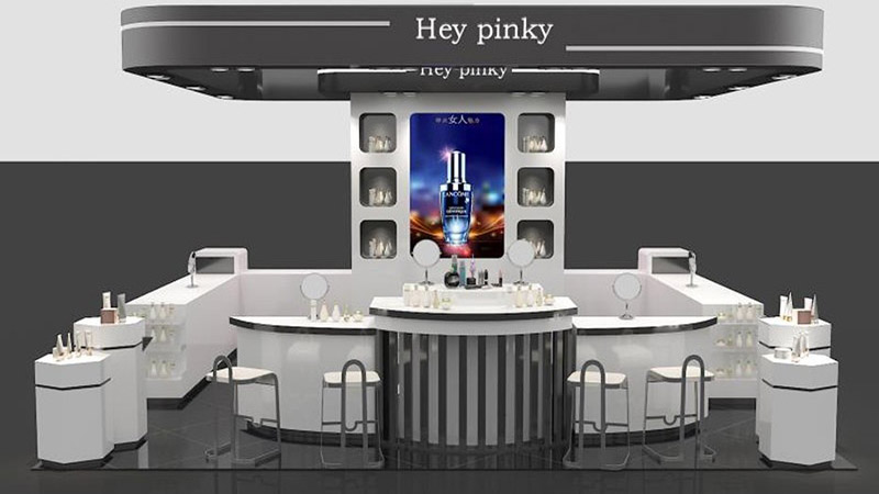 中厅化妆品展示柜设计(图2)