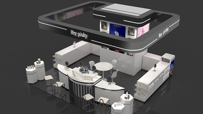 中厅化妆品展示柜设计(图3)