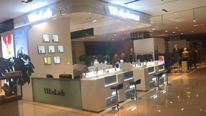 维科生医护肤品 展柜装饰(图3)