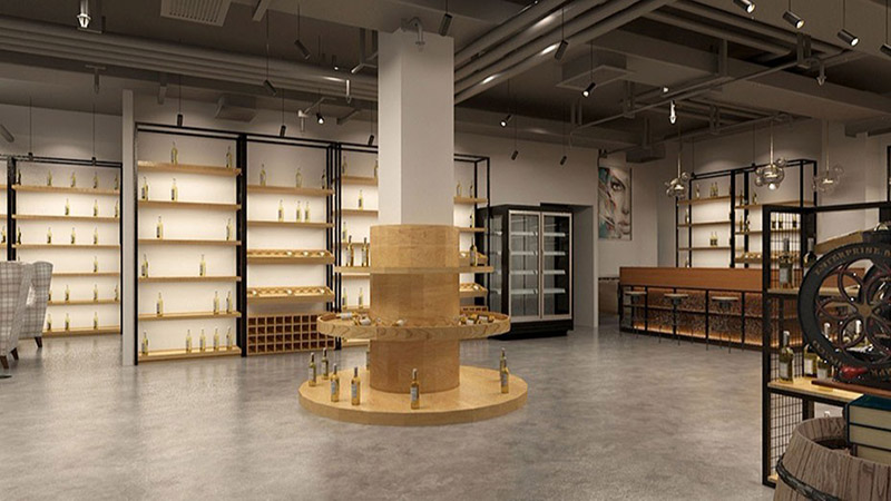 红酒厅 展标柜设计方案(图1)